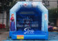 Commercial grade kids frozen bouncy castle with roof made of 610g/m2 pvc tarpaulin