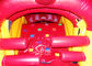 53ft Giant Outdoor Inflatable Red Lizard Obstacle Course For Kids Party Time Fun