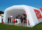 8x9m white trade show inflatable music tent with custom logo printed outside